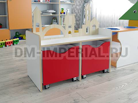 Оснащение детских садов, Игровая мебель, Модуль игровой Сказка, с выдвижными ящиками ИМ-080-Я