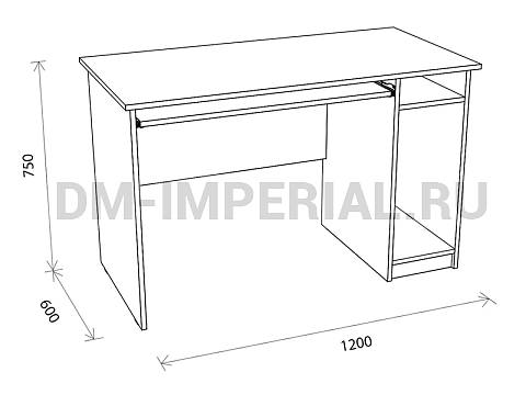 Офисная мебель, Столы офисные, Стол офисный С 1.08 СО-1.08