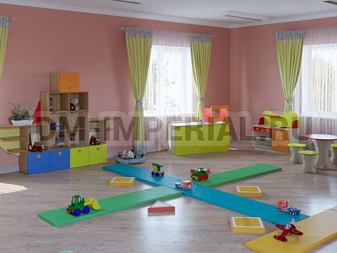 Оснащение детских садов, Мягкие модули, Дорожный знак Конец главной дороги ММ-ДЗ-03.002