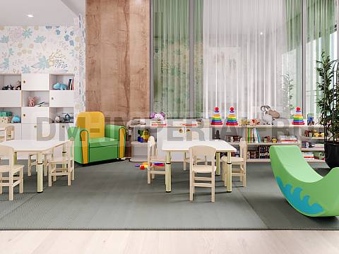 Оснащение детских садов, Стулья, Стул Богатырь, лак/лак С-005.01