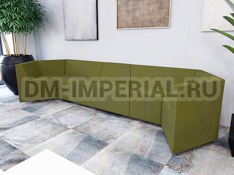 Оснащение школ, Мягкая мебель для школ, Диван модульный 9 ШМ-ММ-086