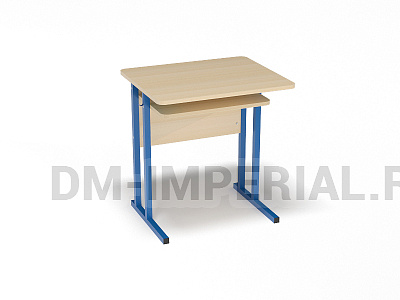 Стол ученический 1-но местный нерегулируемый на квадратной трубе с полкой