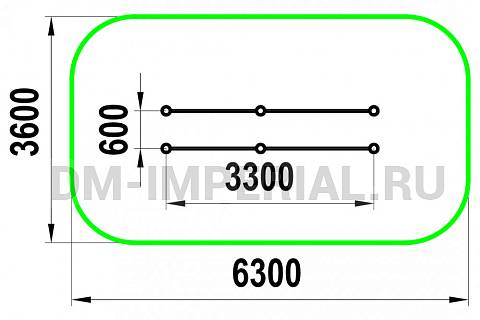 Уличное оборудование, Спортивное оборудование, Брусья двойные разноуровневые W-03-003 W-03-003