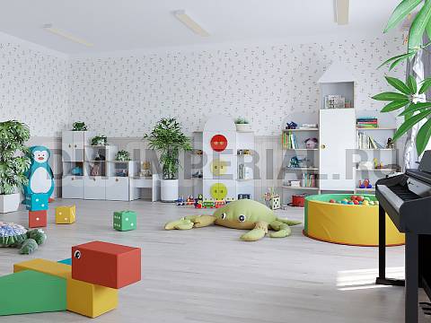 Оснащение детских садов, Шкафы, Шкаф Светофор с полками ШС-045