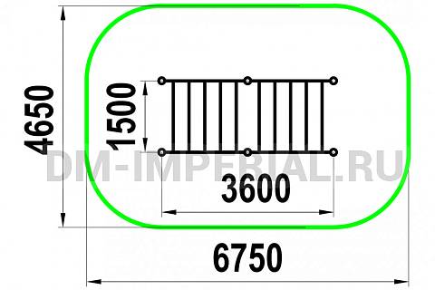 Уличное оборудование, Спортивное оборудование, Рукоход классический двухуровневый W-01-001 W-01-001