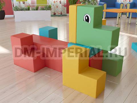 Оснащение детских садов, Мягкие модули, Мягкие игровые модули Собачка ММ-ИМ-01.009