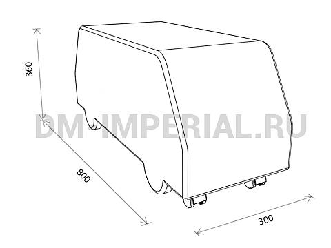 Оснащение детских садов, Мягкие модули, Контурная игрушка Автобус ММ-КИ-048