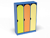 Шкаф 3-х секционный на цоколе стандарт (разноцветный (ая), Вариант 11)