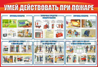 Умей действовать при пожаре