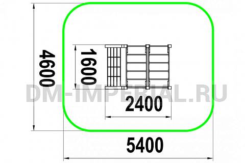 Уличное оборудование, Спортивное оборудование, Детский рукоход РУ 1.8 РУ 1.8