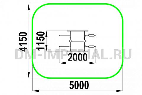 Уличное оборудование, Спортивное оборудование, Гимнастический комплекс СП-1.53 СП 1.53