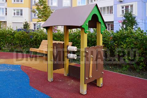 Уличное оборудование, Игровое оборудование, Детский игровой домик Ягодка МФ 1.26 МФ 1.26