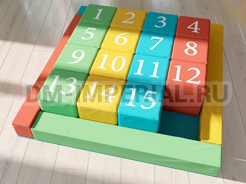 Оснащение детских садов, Мягкие модули, Развивающие мягкие модули Пятнашки ММ-РМ-01.007