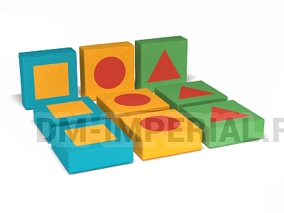 Развивающие мягкие модули Фигурки