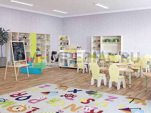 Оснащение детских садов, Игровая мебель, Модуль игровой Сказка, с контейнерами ИМ-080-К