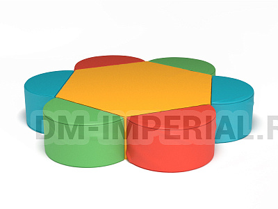 Развивающие мягкие модули Ромашка