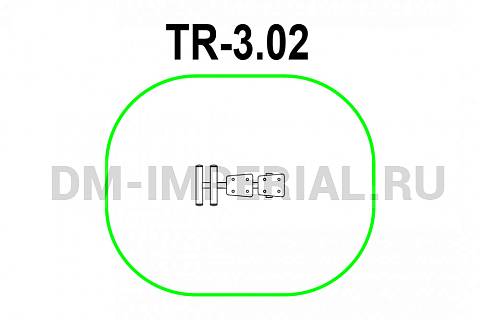 Уличное оборудование, Спортивное оборудование, Тренажер Лавка для пресса ТР 3.02 ТР 3.02