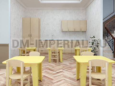 Оснащение детских садов, Шкафы, Тумба с 3-мя ящиками КМ-007 Оснащение детских садов, Шкафы, Тумба с 3-мя ящиками КМ-007