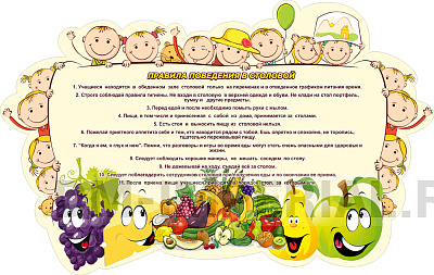 Правила поведения в столовой