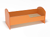 Кровать ясельная с бортиком (разноцветный (ая), оранжевый, 1400*600)