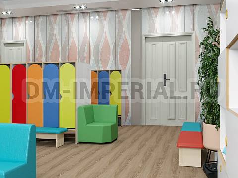 Оснащение детских садов, Мягкая мебель, Угловой диван Малыш ММ-011-УД