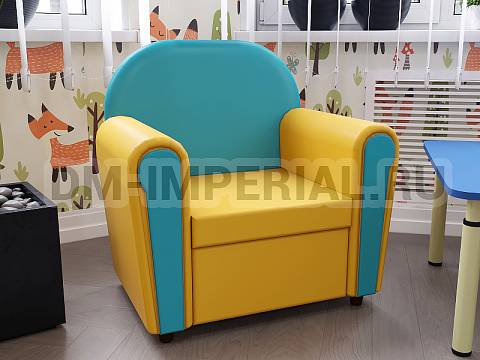 Оснащение детских садов, Мягкая мебель, Кресло Малютка ММ-009-К Оснащение детских садов, Мягкая мебель, Кресло Малютка ММ-009-К