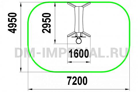 Уличное оборудование, Игровое оборудование, Качели КАЧ 1.8.1 КАЧ 1.8.1