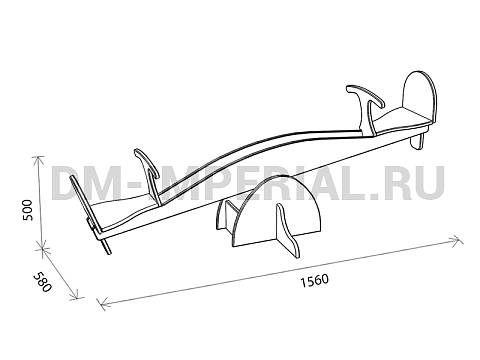 Оснащение детских садов, Игровая мебель, Балансир Крепыш ИМ-079