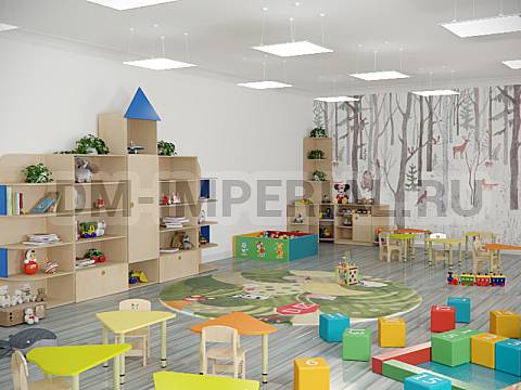 Оснащение детских садов, Стулья, Стул Добрыня, лак/лак с рисунком С-008.01-Р