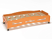 Эко-кровать Мозайка ясельная с бортиком (фанера) (разноцветный (ая), оранжевый, 1200*600)