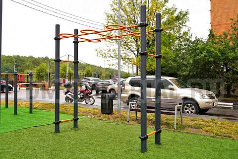 Уличное оборудование, Спортивное оборудование, Рукоход Змеевик 2 W-03-008 W-03-008