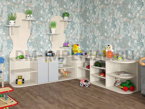 Оснащение детских садов, Детские уголки, Шкаф для уголка живой природы 1 ИМ-031