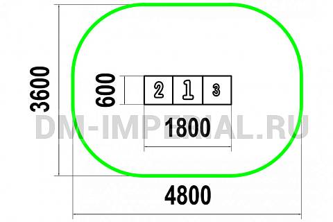 Уличное оборудование, Спортивное оборудование, Пьедестал СП 1.83 СП 1.83