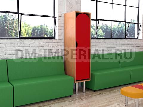 Оснащение детских садов, Шкафы, Шкаф 1-но секционный на металлических ножках стандарт ШР-003-С-1