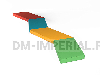 Развивающие мягкие модули Дорожка Зиг-Заг