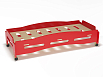 Эко-кровать Мозайка ясельная с бортиком (фанера) (разноцветный (ая), красный, 1200*600)