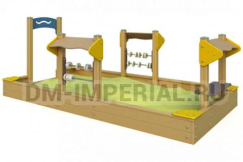 Уличное оборудование, Игровое оборудование, Детская песочница Дворик МФ 1.54 МФ 1.54