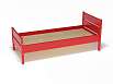 Эко-кровать Соня  с высокими спинками (массив) (разноцветный (ая), красный, 1400*600)