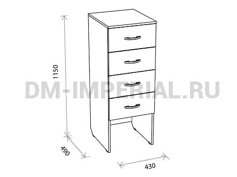 Оснащение школ, Мебель для библиотек, Шкаф для формуляров ШМ-МБ-004