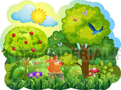 "Дубок", резной стенд