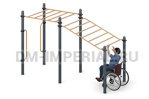 Уличное оборудование, Спортивное оборудование, Рукоход W-07.003 W-07.003