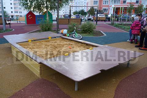 Уличное оборудование, Игровое оборудование, Песочница с защитой МФ 1.32 МФ 1.32