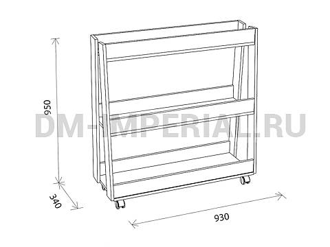 Оснащение детских садов, Детские уголки, Стеллаж для спортинвентаря ШС-052