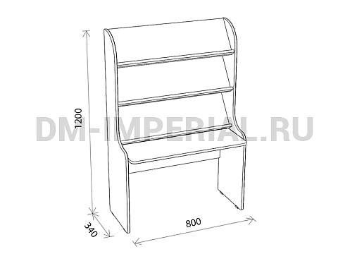 Оснащение детских садов, Шкафы, Книжная выставка Элит ШС-037 Оснащение детских садов, Шкафы, Книжная выставка Элит ШС-037
