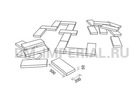 Оснащение детских садов, Мягкие модули, Развивающие мягкие модули Домино макси ММ-РМ-03.005