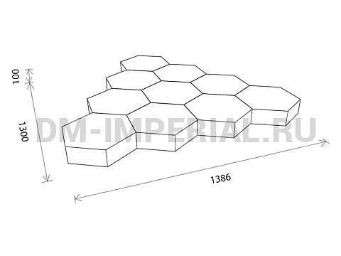 Оснащение детских садов, Мягкие модули, Развивающие мягкие модули Собери треугольник ММ-РМ-01.014