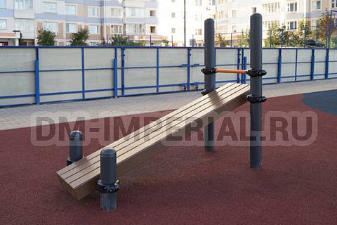 Уличное оборудование, Спортивное оборудование, Лавка для пресса, наклонная W-03-009 W-03-009