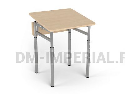 Стол ученический одноместный регулируемый по высоте с регулируемой столешницей