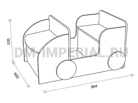 Оснащение детских садов, Игровая мебель, Машинка ИМ-049