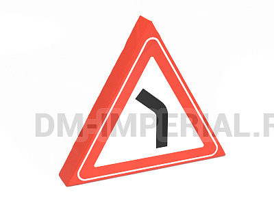 Дорожный знак Опасный поворот 2